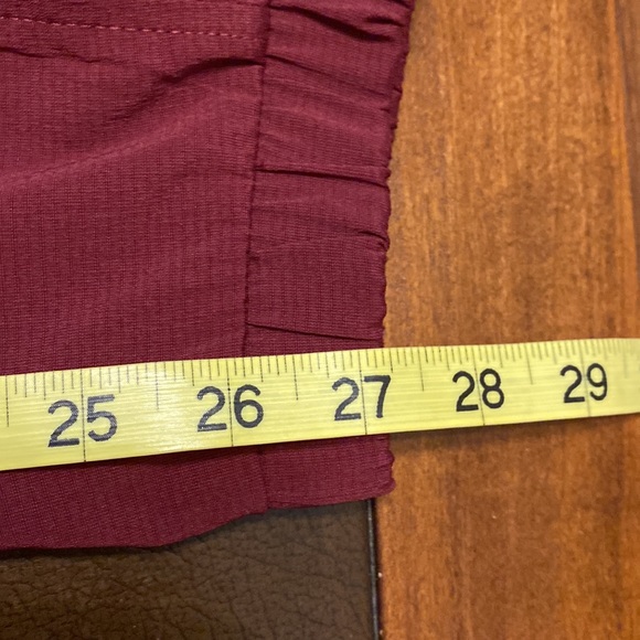 Eddie Bauer maroon lightweight jogger pants womens size med. new condition - Picture 9 of 9